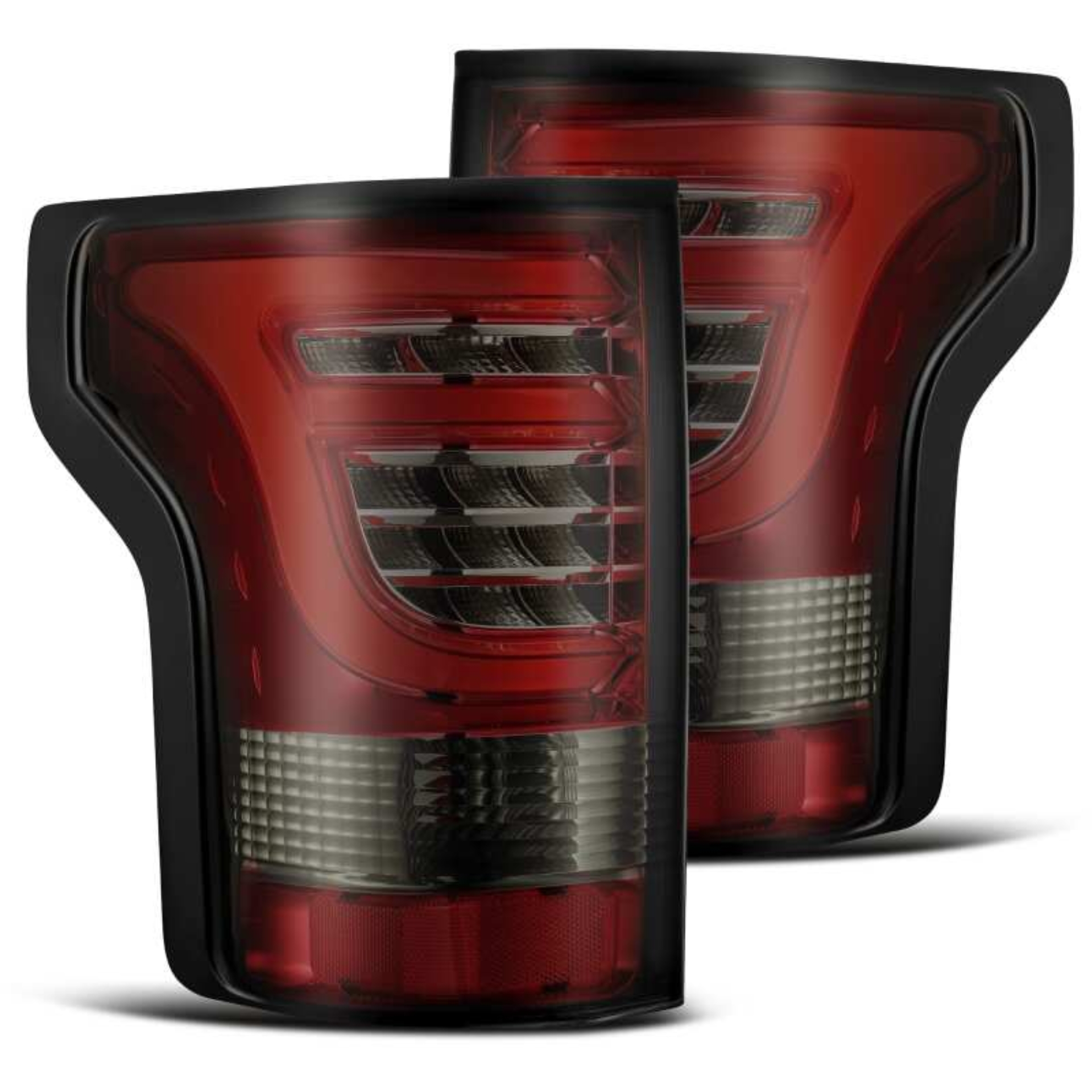 Picture of AlphaRex 15-17 Ford F-150 (Excl Models w/Blind Spot Sensor) PRO-Series LED Tail Lights Red Smoke