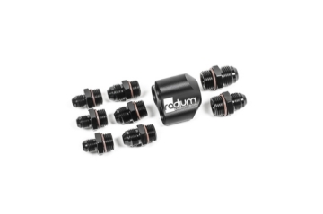 Picture of Radium Engineering 3 Into 1 Distribution Block w/ Fittings