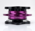 Picture of NRG Quick Release SFI SPEC 42.1 - Shiny Black Body / Shiny Purple Ring