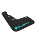 Picture of Rally Armor RAL UR Blk Flap/Teal Logo Mud Flaps - MF32-UR-BLK/TL-X