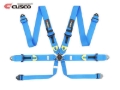 Picture of Cusco Universal 6 Point 3in Shoulder 3in Lap w/Eyebolts (7/16-20UNF Thread) FIA Racing Harness- Blue