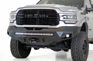 Picture of Addictive Desert Designs 19-20 RAM 2500/3500 Hammer Black Stealth Fighter Front Bumper