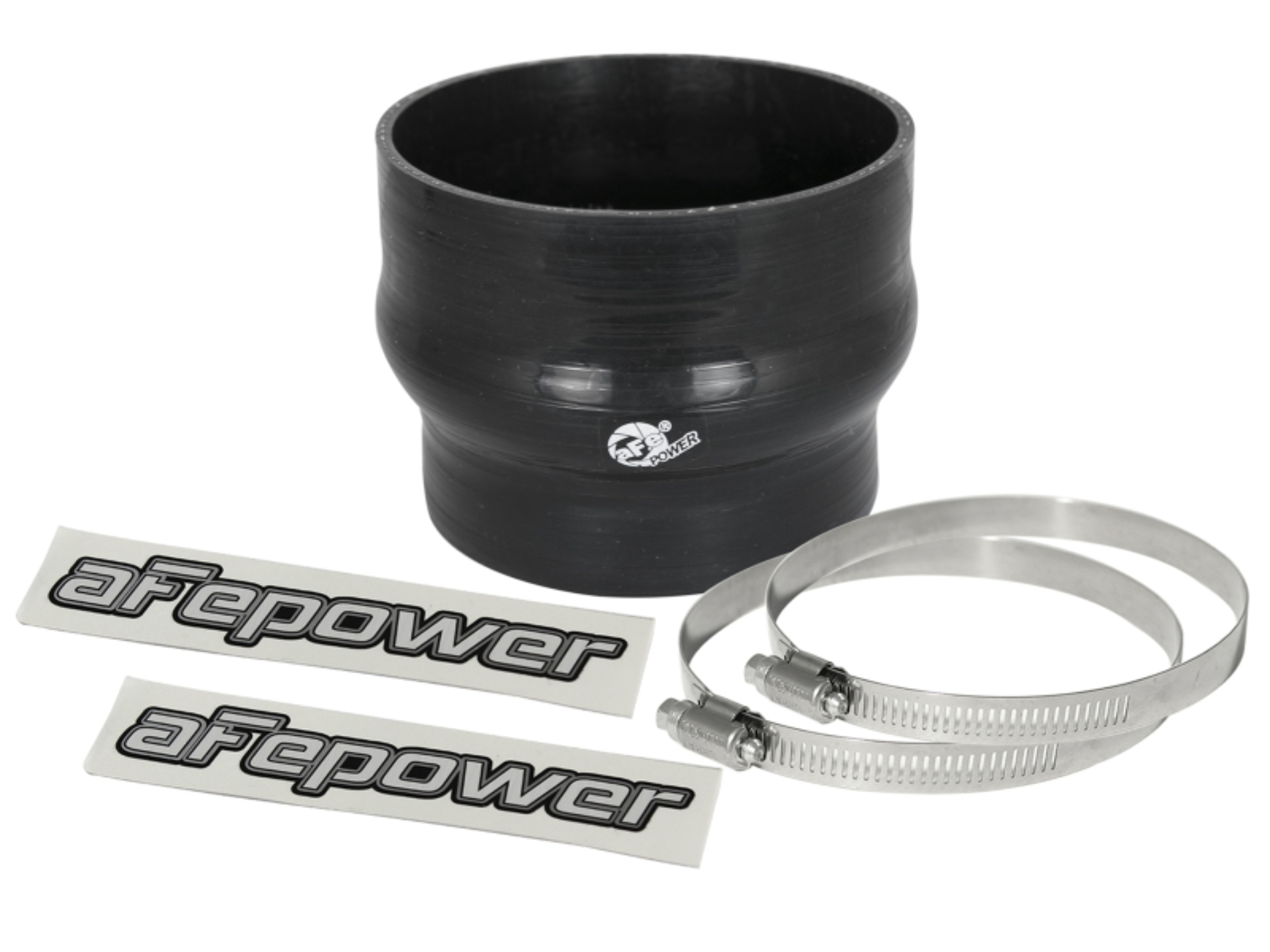 Picture of aFe Magnum FORCE CAI Silicone Coupling Kit (4in. ID to 3.5in. ID) 2.75in L Straight Reducer - Black