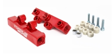 Picture of Torque Solution Top Feed Fuel Rails: 02-14 Subaru WRX / 07-18 STI - Red