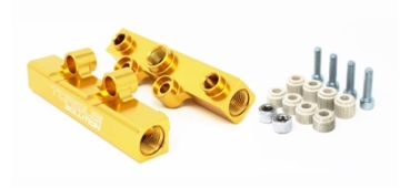 Picture of Torque Solution Top Feed Fuel Rails: 02-14 Subaru WRX / 07-18 STI - Gold