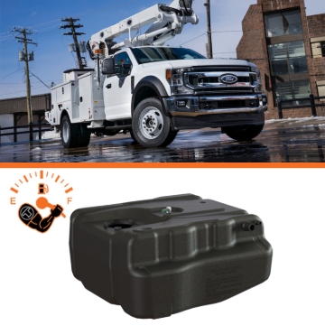 Picture of Titan Fuel Tanks 17-22 Ford F-350/F-450/F-550 40 Gallon After-Axle Auxiliary Fuel Tank System