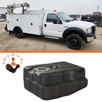 Picture of Titan Fuel Tanks 99-10 Ford F-350/F-450 Narrow Frame 40 Gallon After-Axle Utility Fuel Tank