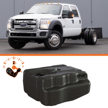 Picture of Titan Fuel Tanks 11-19 Ford F-350/F-450 Narrow Frame 40 Gallon After-Axle Utility Fuel Tank