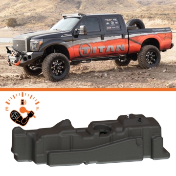 Picture of Titan Fuel Tanks 11-16 Ford F-250/F-350 PowerStroke Crew Cab Short Bed 60 Gallon XXL Mid-Ship Tank