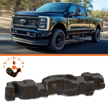 Picture of Titan Fuel Tanks 17-24 Ford F-250/F-350 PowerStroke Crew Cab Long Bed 65 Gallon XXL Mid-Ship Tank