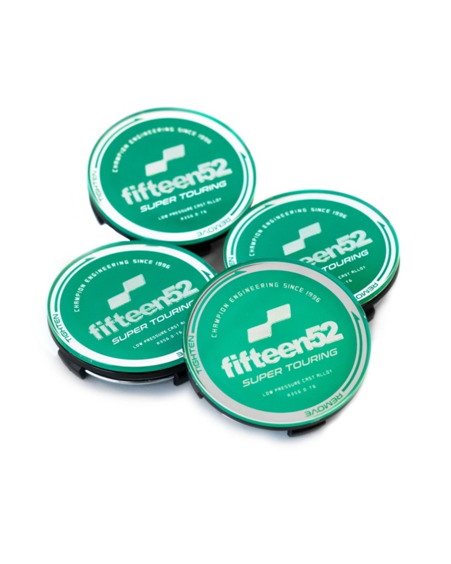 Picture of fifteen52 FFT Center Caps Wheel Center Caps - 52-ST-CAP-GREEN-SET