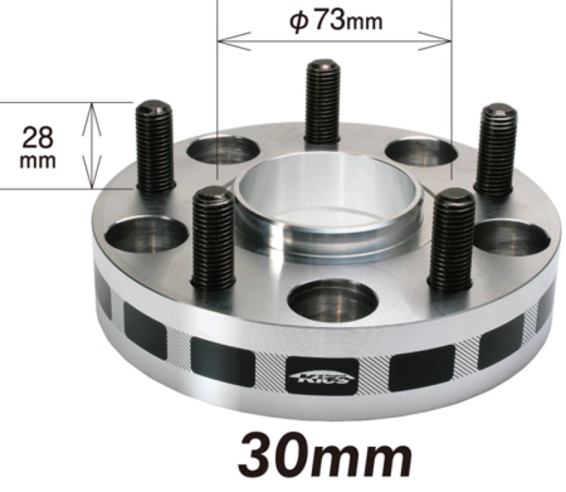 Picture of Project Kics 30mm Thick 12x1.50 67mm Hub 5x114.3 Wide Tread Spacers