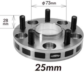 Picture of Project Kics 25mm Thick 12x1.25 56mm Hub 5x114.3 Wide Tread Spacers
