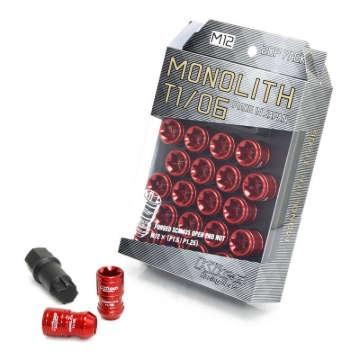 Picture of Project Kics 12x1.50 Monolith T1/06 Lug Nut Set - Red (20 Pcs)