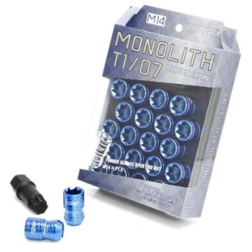 Picture of Project Kics 12x1.25 Monolith T1/06 Lut Nut Set - Blue (20 Pcs)