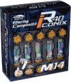 Picture of Project Kics 14x1.25 R40 Iconix Lock & Lug Nuts - Neo Chrome w/Gold Cap (16+4 Locks)