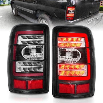 Picture of ANZO 2000-2006 Chevrolet Tahoe LED Tail Lights w/ Clear Lens Black Housing