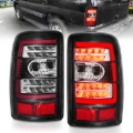 Picture of ANZO 2000-2006 Chevrolet Tahoe LED Tail Lights w/ Clear Lens Black Housing