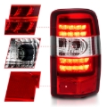 Picture of ANZO 2000-2006 Chevrolet Tahoe LED Tail Lights w/ Red Lens Chrome Housing