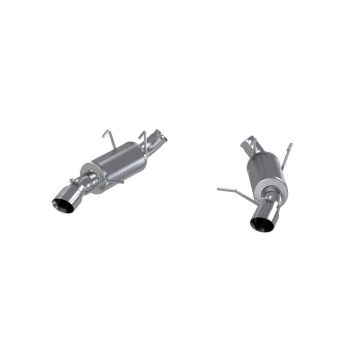 Picture of MBRP 11-14 Ford Mustang GT 5.0 3in Dual Muffler Axle Back Split Rear Alum Exhaust System