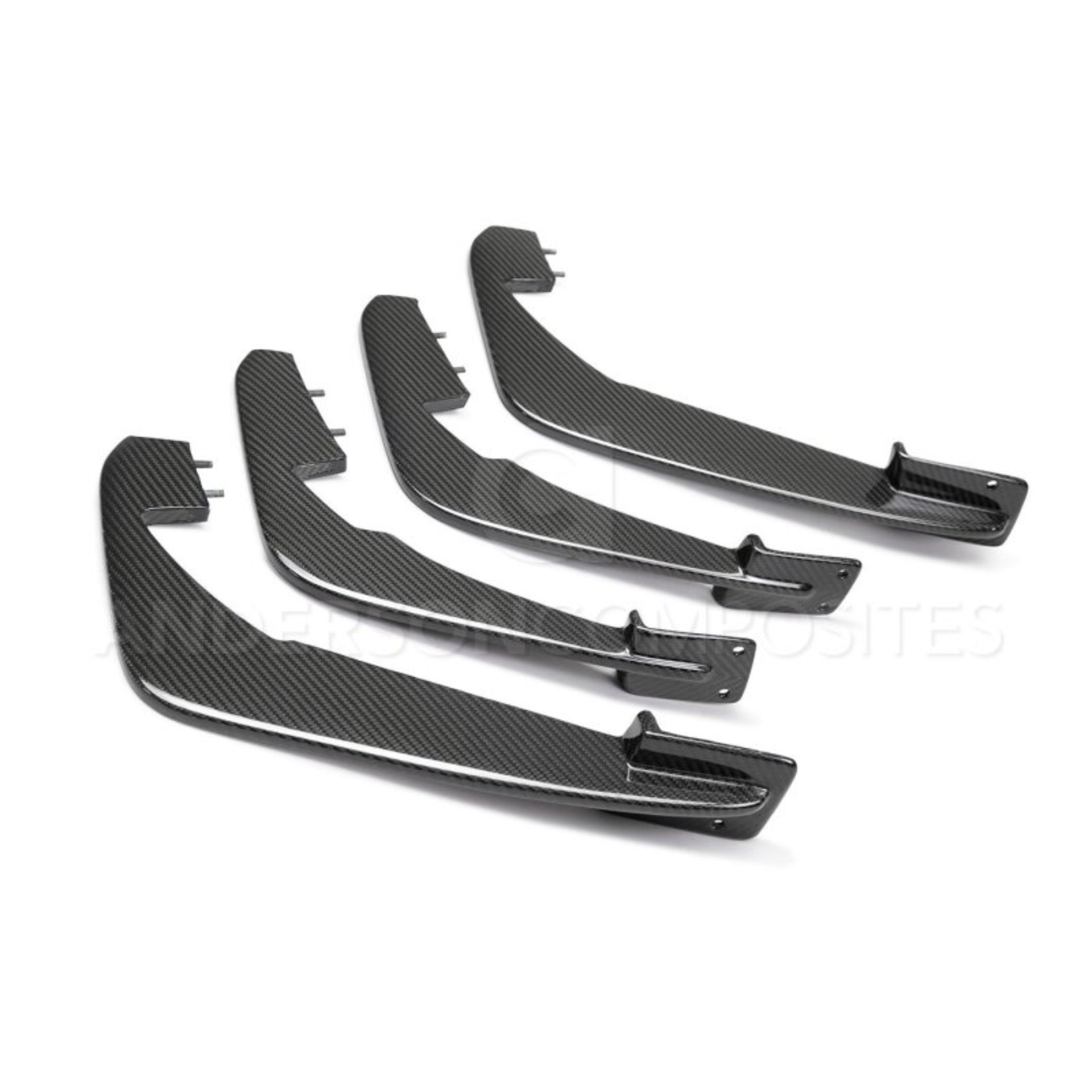Picture of Anderson Composites 20-21 Chevrolet Corvette C8 Stingray Carbon Fiber Rear Diffuser Fins (Set of 4)