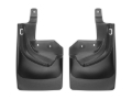 Picture of WeatherTech 18+ Jeep Wrangler Rubicon Rear No Drill Mudflaps - Black