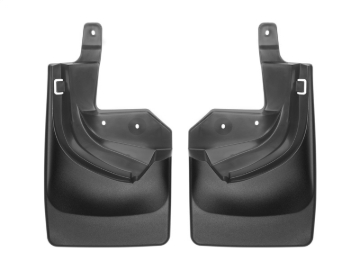 Picture of WeatherTech 18+ Jeep Wrangler Rubicon Rear No Drill Mudflaps - Black