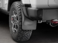 Picture of WeatherTech 18+ Jeep Wrangler Rubicon Rear No Drill Mudflaps - Black