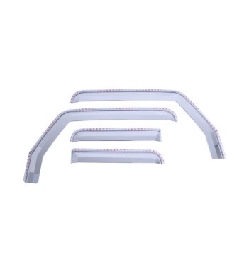 Picture of Putco 20-21 Jeep Gladiator JT/JL Element Chrome Window Visors (Set of 4)