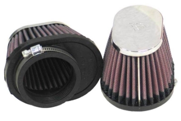Picture of K&N Universal Chrome Filter 2 1/8in FLG / 4in x 3in Bottom / 2in Top / 2 3/4in Height (2 Per Box)