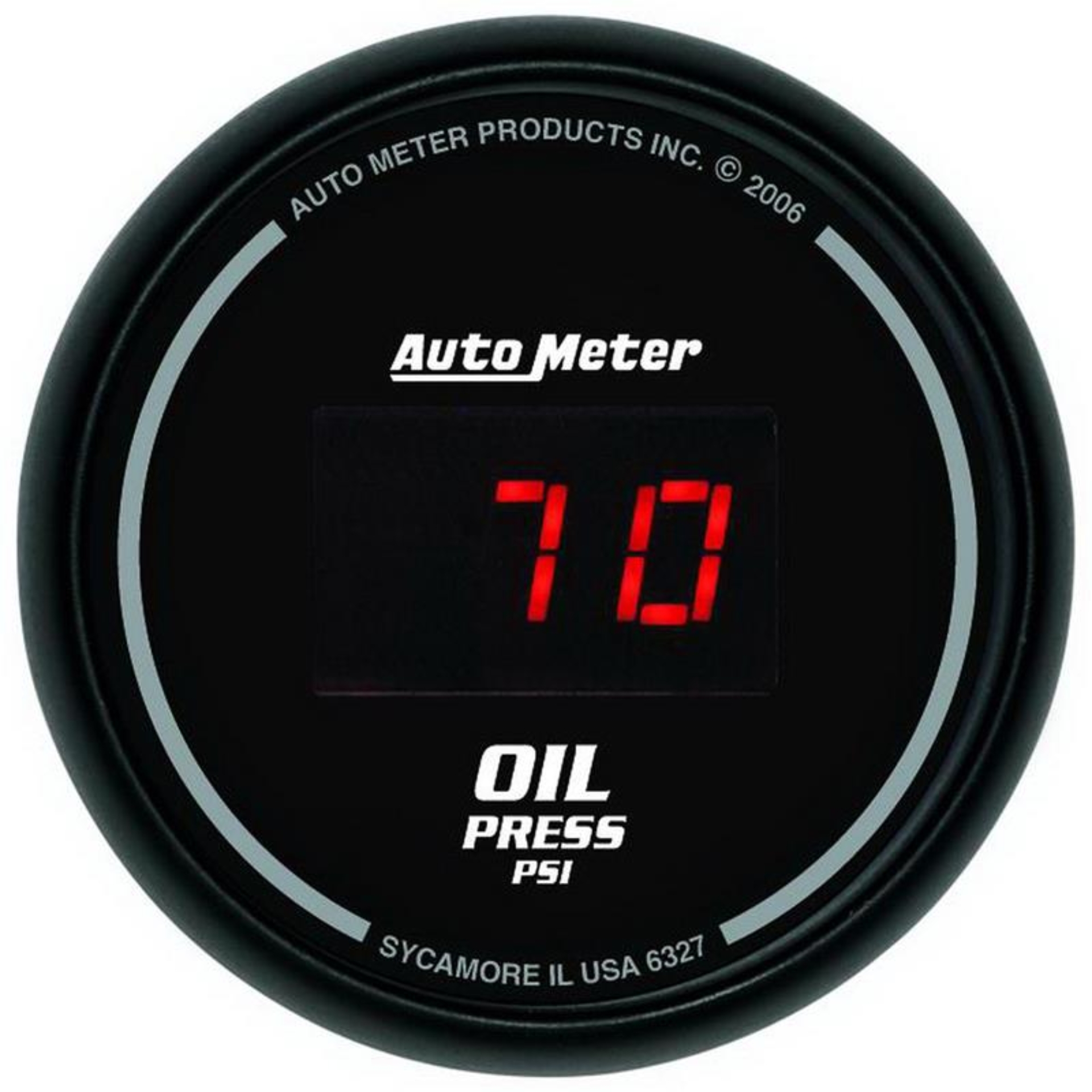 Picture of Autometer Black 0-100 psi Digital Oil Pressure Gauge