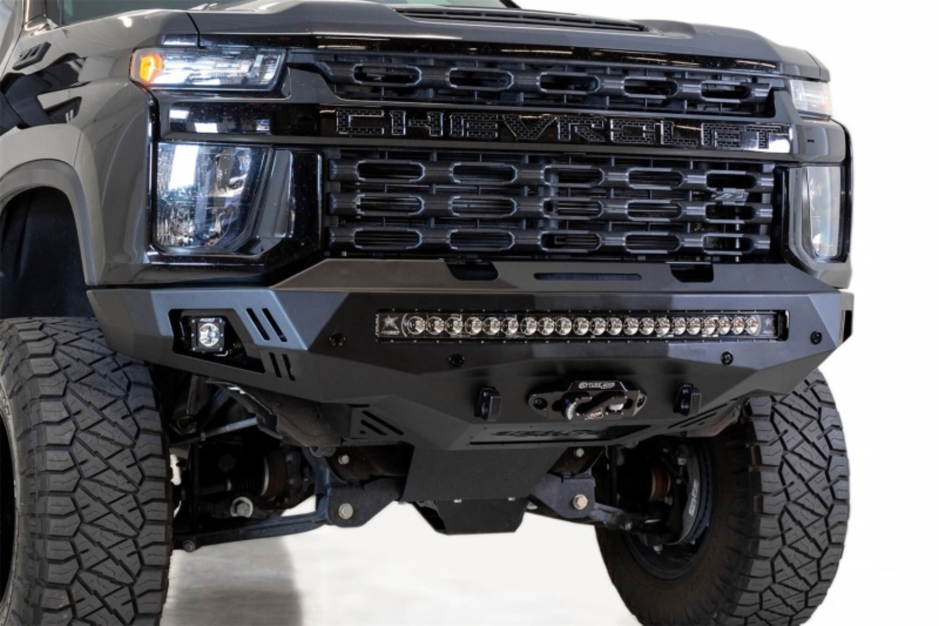 Picture of Addictive Desert Designs 2020 Chevy Silverado 2500/3500 Stealth Fighter Front Bumper