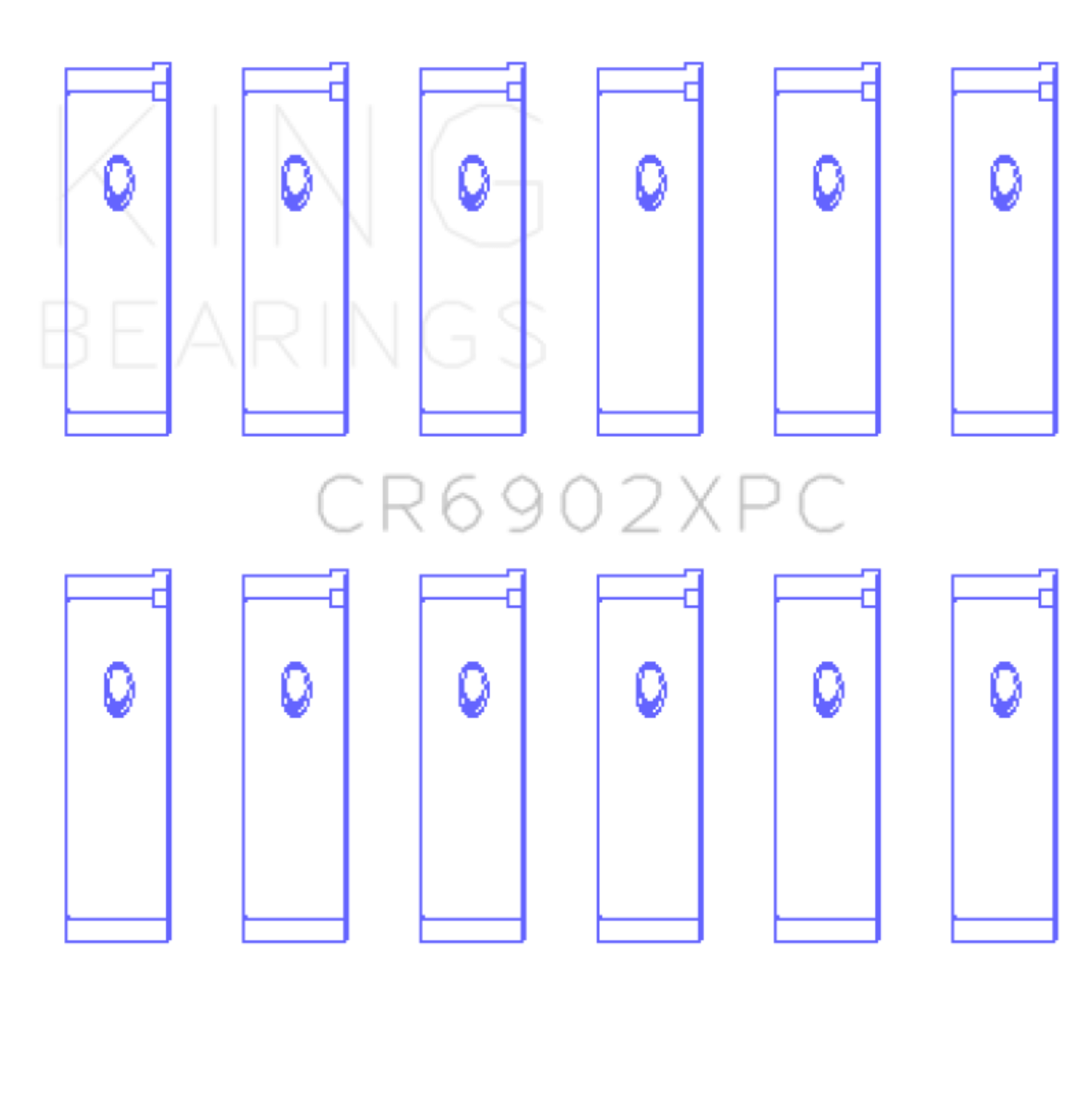 Picture of King Engine Bearings KING Connecting Rod Bearings - CR6902XPC