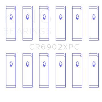 Picture of King Engine Bearings Nissan VQ35HR/VQ37VHR/VR30DTT pMaxKote Rod Bearing Set - Size STD