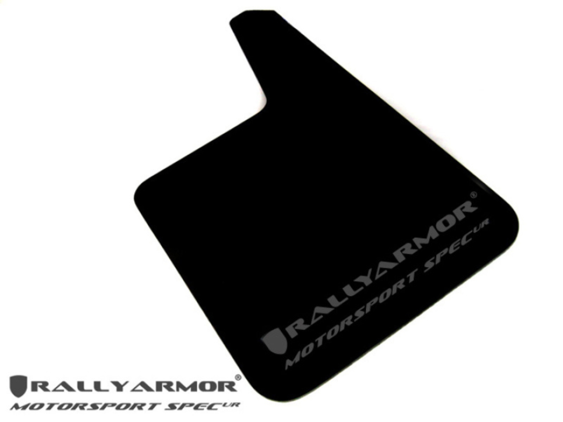 Picture of Rally Armor Universal Fit (No Hardware) Motorsport Spec Black UR Mud Flap w/ Gray Logo