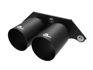Picture of aFe Power Mach Force Xp 4in 304 SS Bolt-On Exhaust Tips Satin Black 14-19 Porsche 911 GT3 3.8L/4.0L