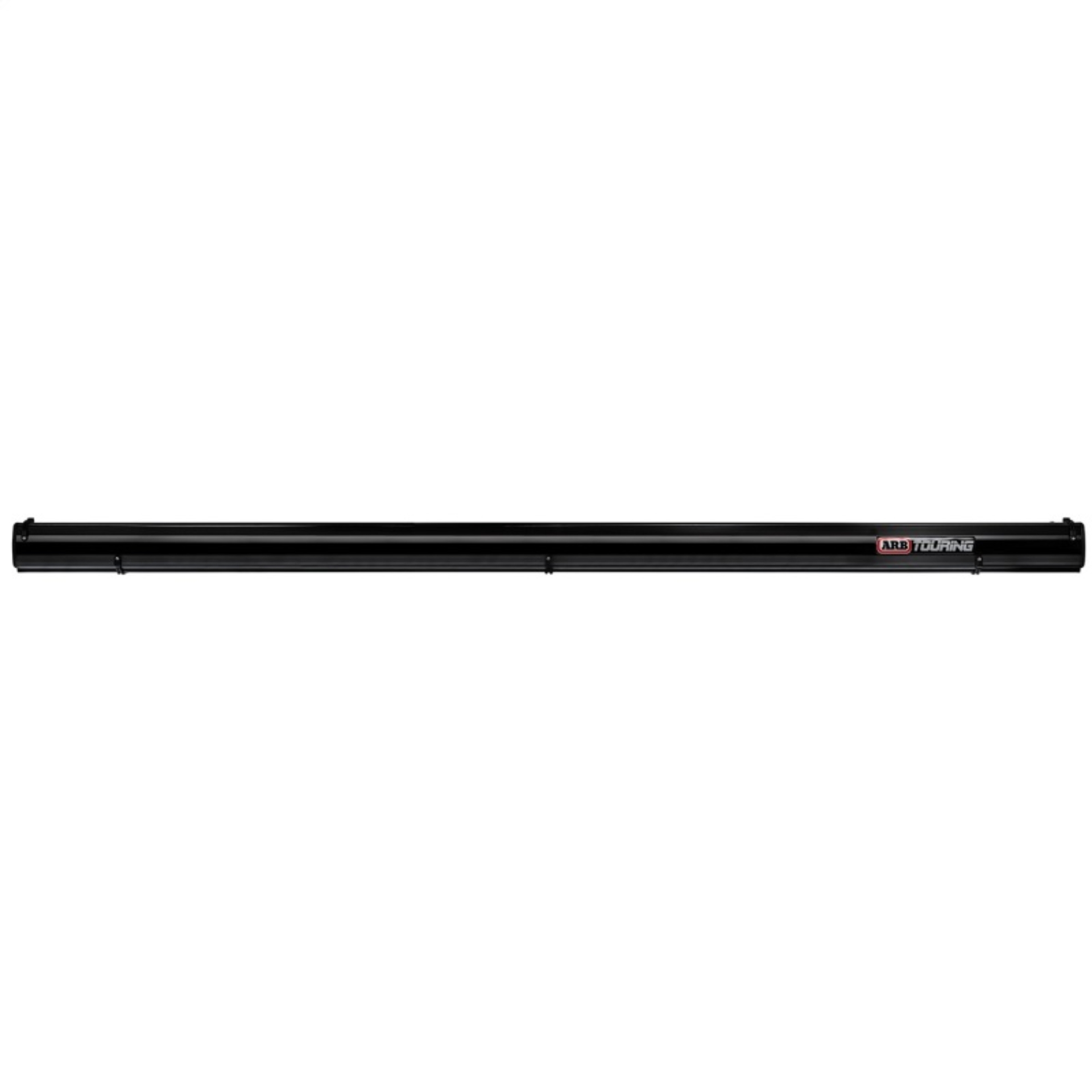 Picture of ARB Aluminum Awning, Black Frame, 8.2FT x 8.2FT, Installed with LED Light Strip