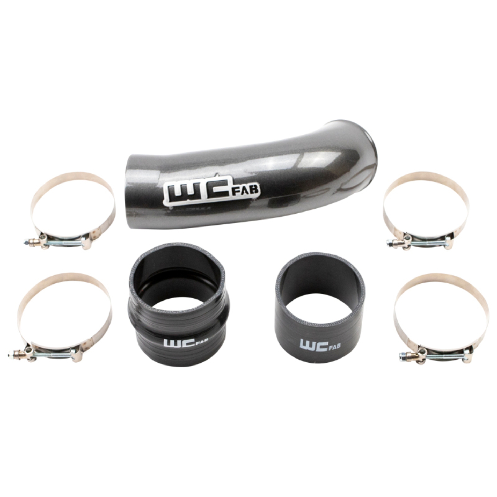 Picture of Wehrli 2020-2024 Chevrolet 6.6L L5P Duramax 4in Intake Pipe (Use w/OEM Air Box) - Sparkle Copper