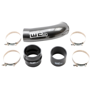 Picture of Wehrli 2020-2024 Chevrolet 6.6L L5P Duramax 4in Intake Pipe (Use w/OEM Air Box) - Sparkle Copper
