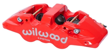 Picture of Wilwood Caliper-Forged Dynalite w/Dust Seal-Red 4.04in Pistons, 1.25in disc,