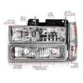 Picture of ANZO ANZ Crystal Headlights - 111506