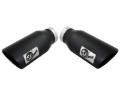 Picture of aFe Large Bore-HD 4in 409 Stainless Steel DPF-Back Exhaust w/Black Tip 15-16 Ford Diesel V8 Trucks