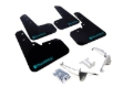 Picture of Rally Armor RAL UR Blk Flap/Teal Logo Mud Flaps - MF26-UR-BLK/TL-X