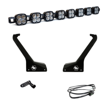 Picture of Baja Designs Jeep JL/JT Roof Bar LED Light Kit 8 XL Linkable w/ Upfitter