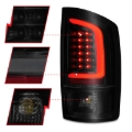 Picture of ANZO 2002-2006 Dodge  Ram 1500 LED Tail Lights w/ Light Bar Black Housing Smoke Lens
