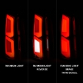 Picture of ANZO 2015-2020 Chevrolet Tahoe LED Tail Lights w/ Light Bar Chrome Housing Clear Lens