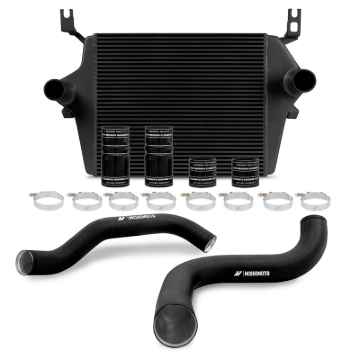 Picture of Mishimoto 99-03 Ford 7.3L Powerstroke PSD Black Intercooler Kit w/ Black Pipes