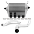 Picture of Mishimoto 99-03 Ford 7.3L Powerstroke PSD Silver Intercooler Kit w/ Polished Pipes