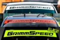 Picture of GrimmSpeed 2002+ Subaru WRX/STI / 05-09 Legacy GT Windshield Banner 43in. - White
