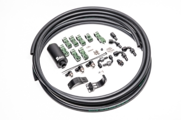 Picture of Radium Engineering Late Nissan Fuel Hanger Plumbing Kit Microglass Filter